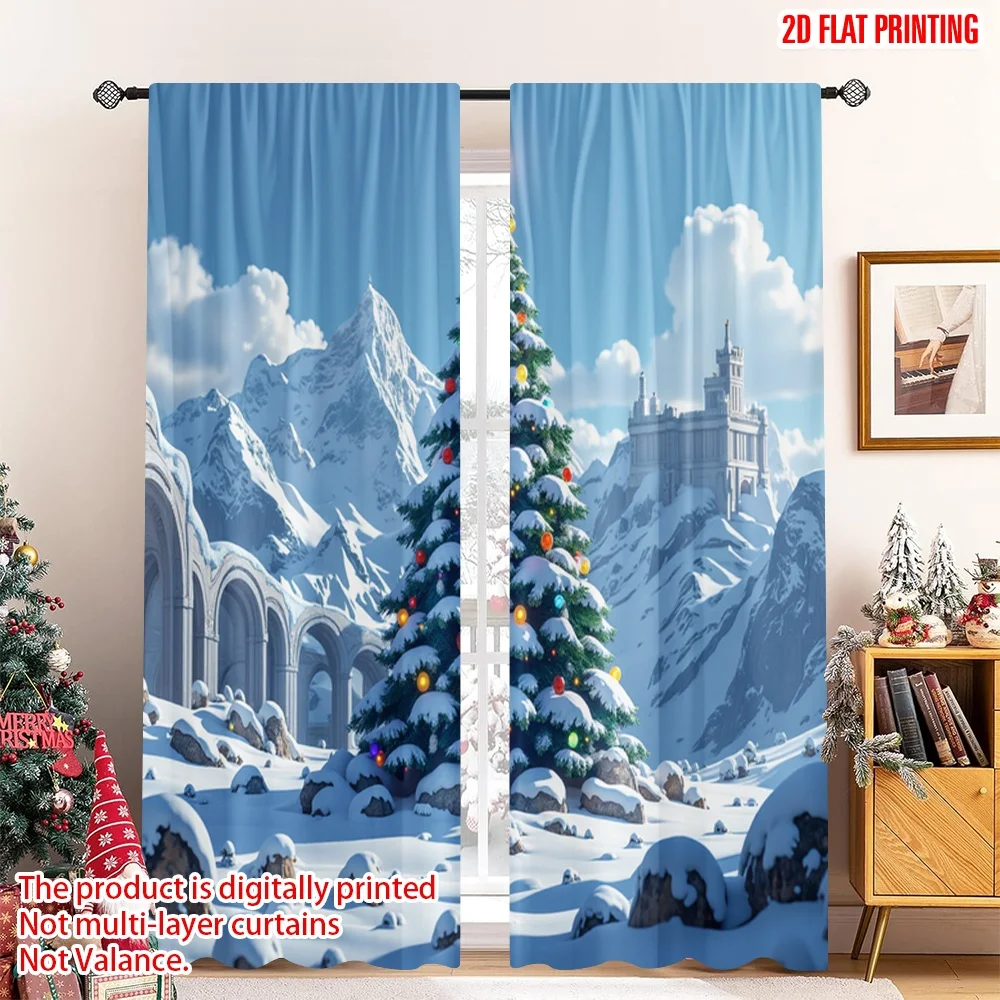2pcs 2D flat printing Christmas Curtain Christmas Tree Snowy Mountains 100% Polyester Without Electricity Birthday Party Use for
2pcs 2D flat printing Christmas Curtain Christmas Tree Snowy Mountains 100% Polyester Without Electricity Birthday Party Use for