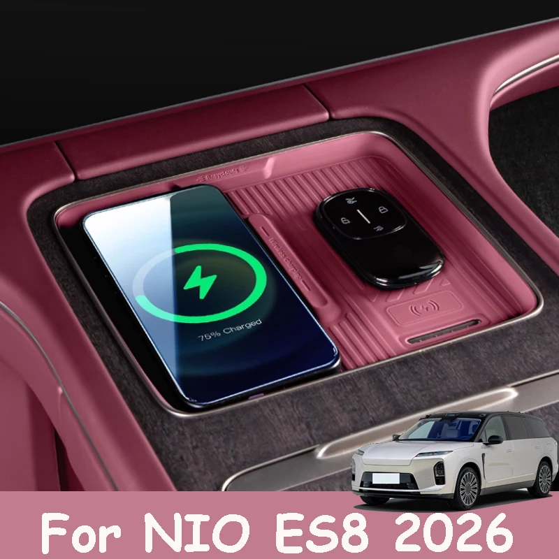 For NIO ES8 2026 Car Central Control Wireless Charging Pad Silicone Protective Accessories Silent Interior Decoration
For NIO ES8 2026 Car Central Control Wireless Charging Pad Silicone Protective Accessories Silent Interior Decoration