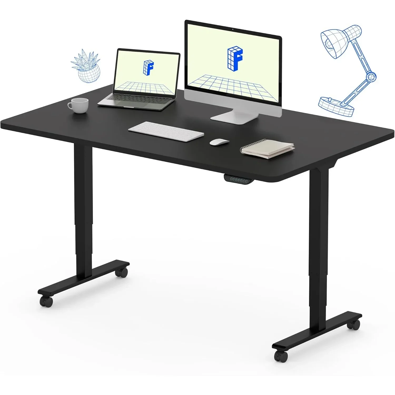 E6 Dual Motor 3 Stages Standing Desk 48x30 Inch Whole-Piece Board Electric Height Adjustable Desk Stand Up Large Load Capacity
E6 Dual Motor 3 Stages Standing Desk 48x30 Inch Whole-Piece Board Electric Height Adjustable Desk Stand Up Large Load Capacity