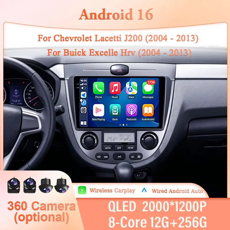 for Chevrolet Lacetti J200 2004-2013 for Buick Excelle Hrv 2004-2013 9" IPS HD Touch Screen Android 16 GPS Navi BT DSP 4G Audio
for Chevrolet Lacetti J200 2004-2013 for Buick Excelle Hrv 2004-2013 9" IPS HD Touch Screen Android 16 GPS Navi BT DSP 4G Audio