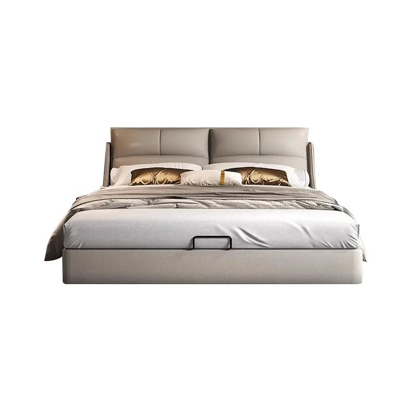 Modern high box, storage leather bed, master bedroom floor-to-ceiling leather art bed, double storage bed, simple big bed
Modern high box, storage leather bed, master bedroom floor-to-ceiling leather art bed, double storage bed, simple big bed