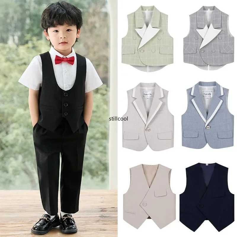 Boys Suit Vest Elegant Plaid Cardigan for Children Birthday Party Performance Costumes Summer 2024 Toddler Wedding Waistcoat 8 Y
Boys Suit Vest Elegant Plaid Cardigan for Children Birthday Party Performance Costumes Summer 2024 Toddler Wedding Waistcoat 8 Y