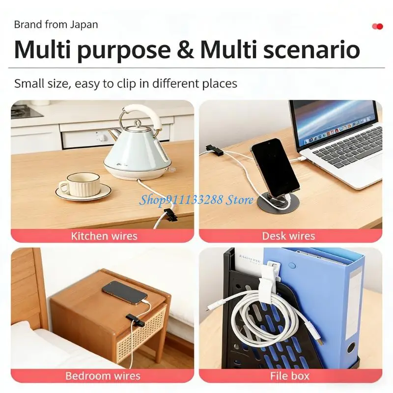 G88D 3Pcs Mini Cable Clips Cable Management For Desk Organization With Firm Adhesive
G88D 3Pcs Mini Cable Clips Cable Management For Desk Organization With Firm Adhesive