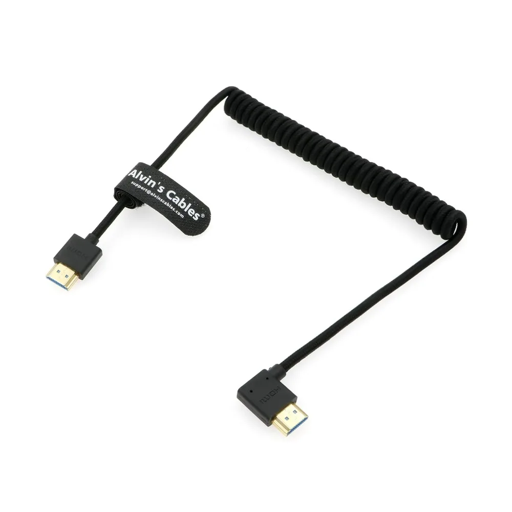 Alvin's Cables 8K 2.1 HDMI High Speed Straight to Left Angle Braided Coiled Cable for Atomos Ninja V, Portkeys BM5
Alvin's Cables 8K 2.1 HDMI High Speed Straight to Left Angle Braided Coiled Cable for Atomos Ninja V, Portkeys BM5