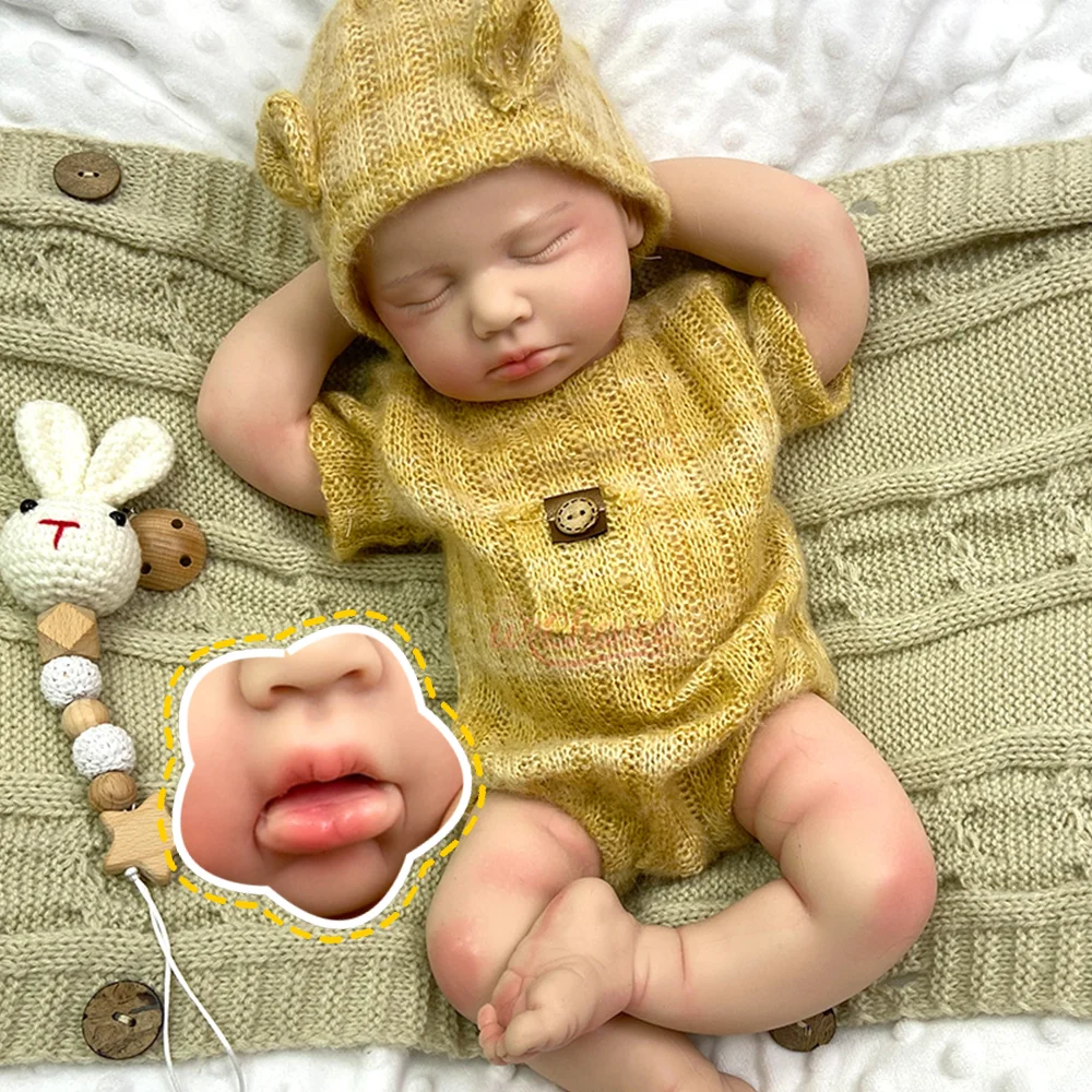 20" Lifelike Silicone Reborn Baby Doll Girl/Boy Hand Painted Veins Reborn Doll Open Mouth Pacifier Newborn For Collectors Gift
20" Lifelike Silicone Reborn Baby Doll Girl/Boy Hand Painted Veins Reborn Doll Open Mouth Pacifier Newborn For Collectors Gift