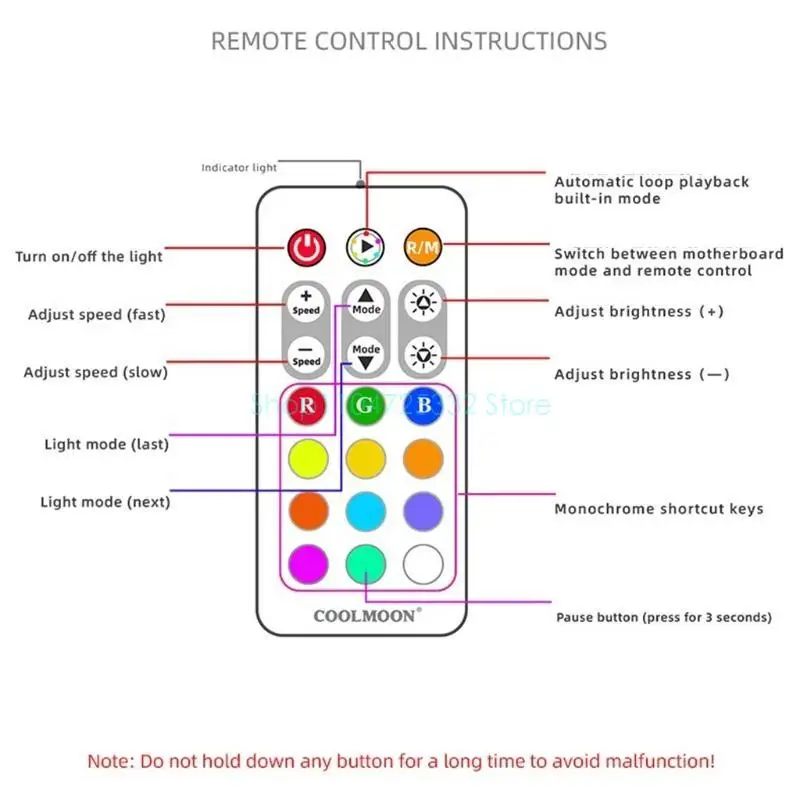 ARGB Fan Intelligent Controller Remote Control Computer for Case 8X4Pin PWM 10X3Pin ARGB Port Remote Control with Cable 
ARGB Fan Intelligent Controller Remote Control Computer for Case 8X4Pin PWM 10X3Pin ARGB Port Remote Control with Cable