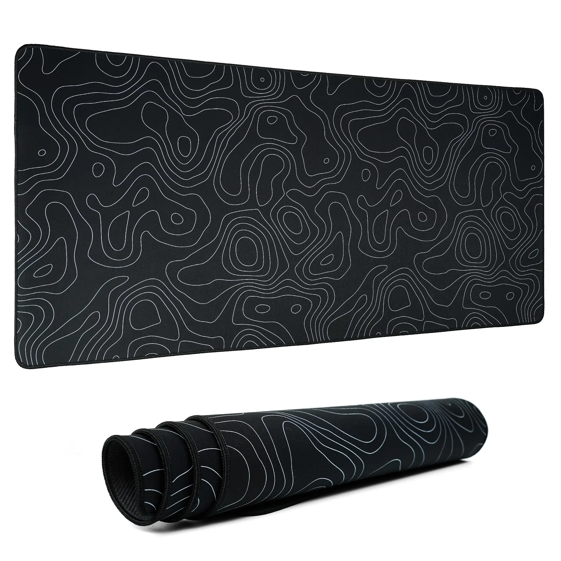 Black XXL Gaming Mousepad,Topographic Map Desk Mat,Waterproof Comfortable Mousepad with Non-Slip Rubber Base for Gaming Office
Black XXL Gaming Mousepad,Topographic Map Desk Mat,Waterproof Comfortable Mousepad with Non-Slip Rubber Base for Gaming Office