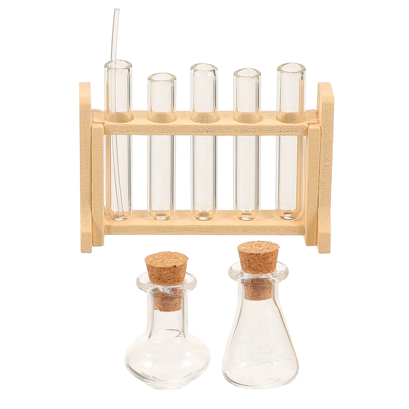 Wooden Rack Mini Simulation Measuring Cup Set Science Test Tube Rack Laboratory Toy House Photo Prop Education Model Experiment
Wooden Rack Mini Simulation Measuring Cup Set Science Test Tube Rack Laboratory Toy House Photo Prop Education Model Experiment