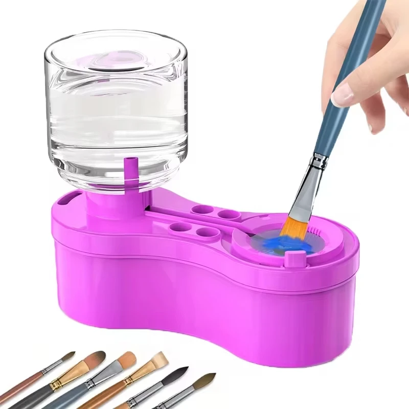 Brush Cleaner With Drain Button Automatic Water Circulation Paint Brush Cleaner Art Watercolour Brush Cleaning Tool
Brush Cleaner With Drain Button Automatic Water Circulation Paint Brush Cleaner Art Watercolour Brush Cleaning Tool