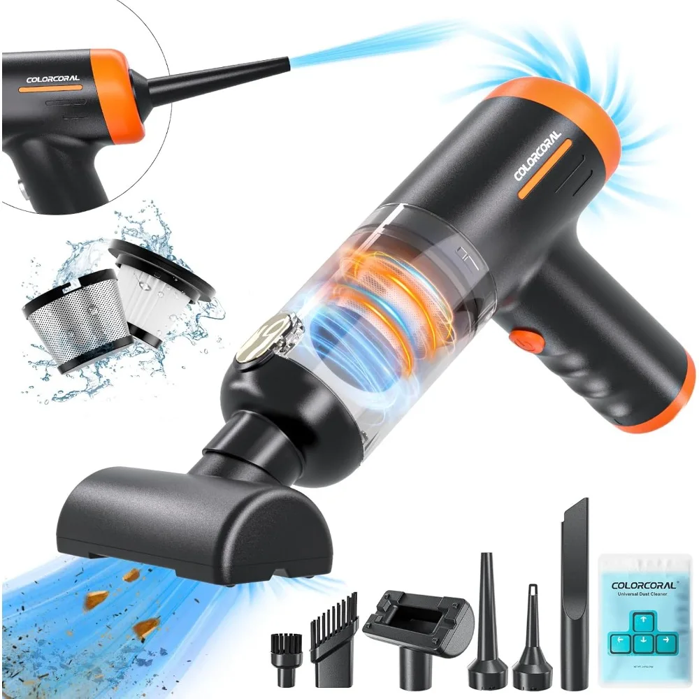 Handheld Vacuum Cordless Rechargeable 16000Pa High Power Car Vacuum Portable with Brushless Motor, 4 in 1 Portable Vacuum Clean
Handheld Vacuum Cordless Rechargeable 16000Pa High Power Car Vacuum Portable with Brushless Motor, 4 in 1 Portable Vacuum Clean
