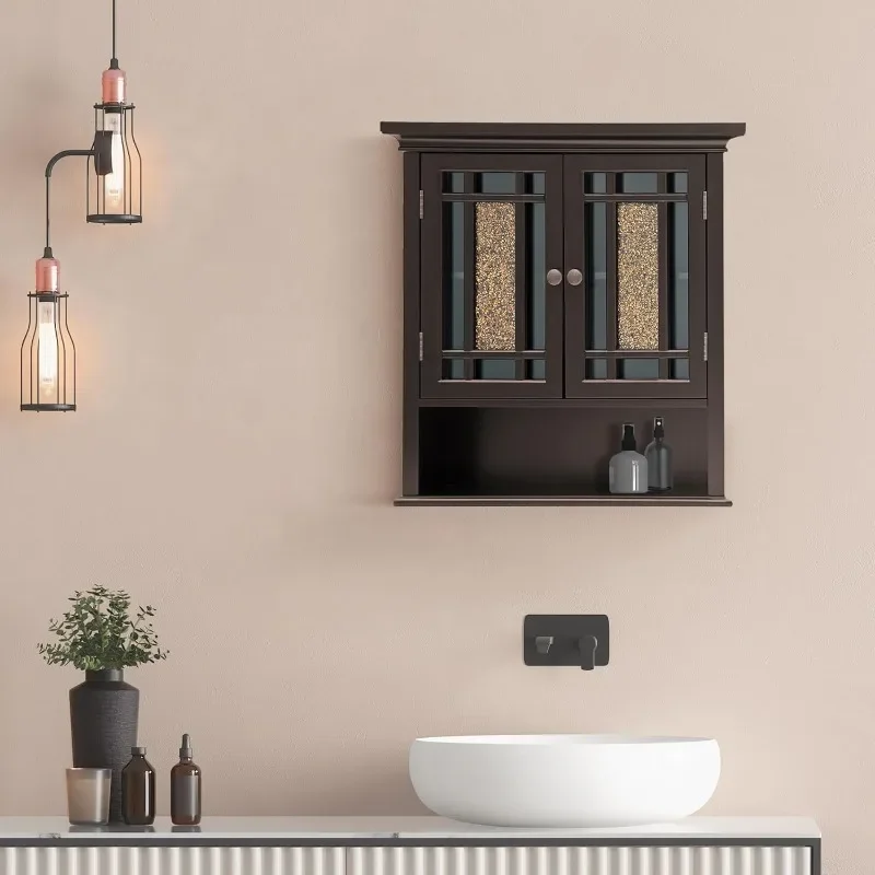 Teamson Home Windsor Over The Toilet Removable Wall Medicine Cabinet with Fixed and Adjustable Shelves Storage Spaces Glass
Teamson Home Windsor Over The Toilet Removable Wall Medicine Cabinet with Fixed and Adjustable Shelves Storage Spaces Glass