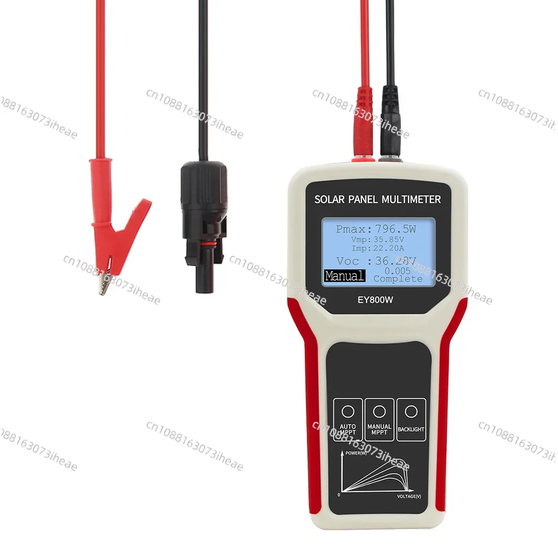 400W/800W Photovoltaic Multimeter Auto Manual MPPT Power Meter Solar Panel LCD MPPT Tester Current Voltage Testing Tool
400W/800W Photovoltaic Multimeter Auto Manual MPPT Power Meter Solar Panel LCD MPPT Tester Current Voltage Testing Tool