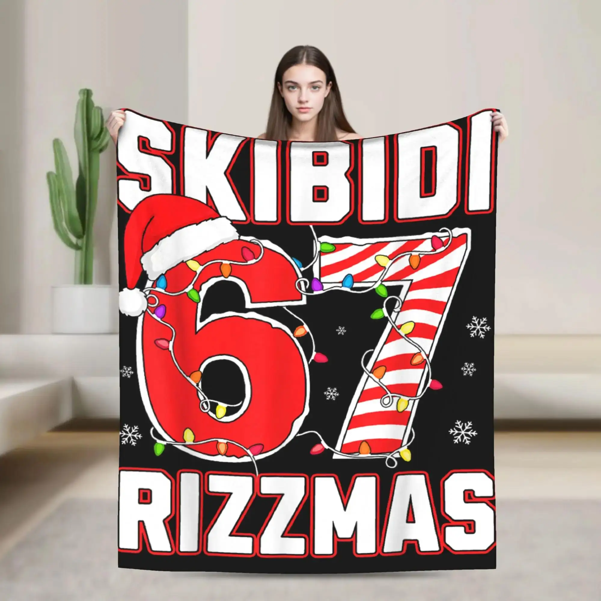 Плюшевый фланелевый плед Skibidi Rizzmas с забавным рождественским мемом и шапкой Санты, дизайн для кровати и улицы
Плюшевый фланелевый плед Skibidi Rizzmas с забавным рождественским мемом и шапкой Санты, дизайн для кровати и улицы