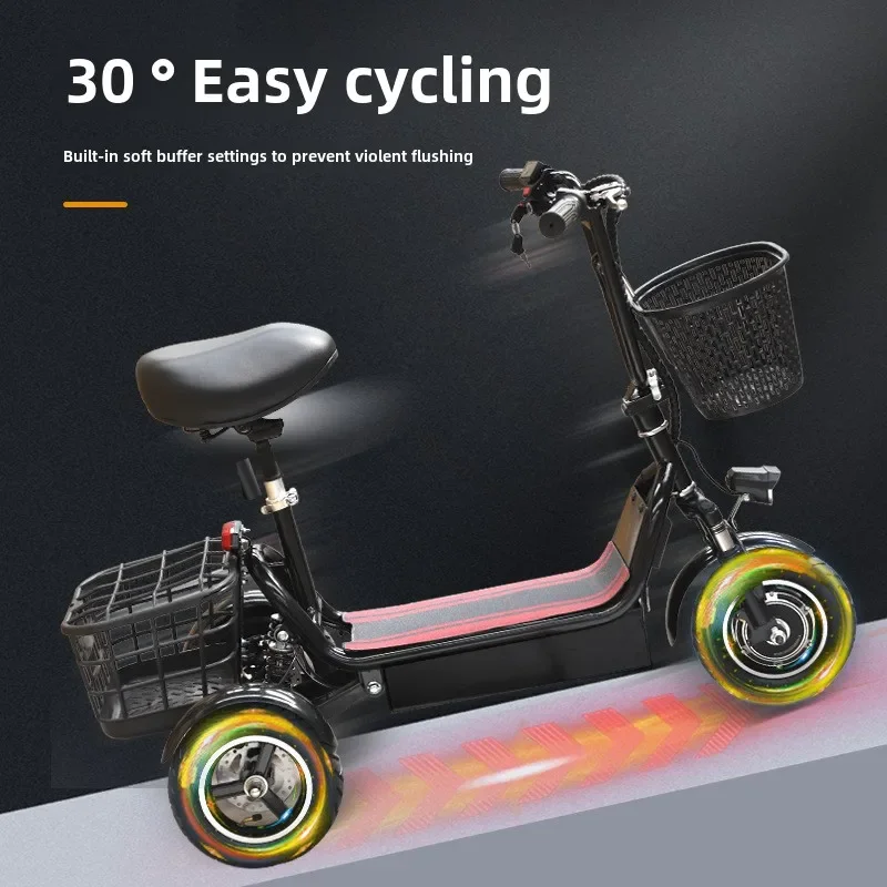 Small electric tricycle for the elderly to buy food and walk electric vehicle household 48V tricycle
Small electric tricycle for the elderly to buy food and walk electric vehicle household 48V tricycle