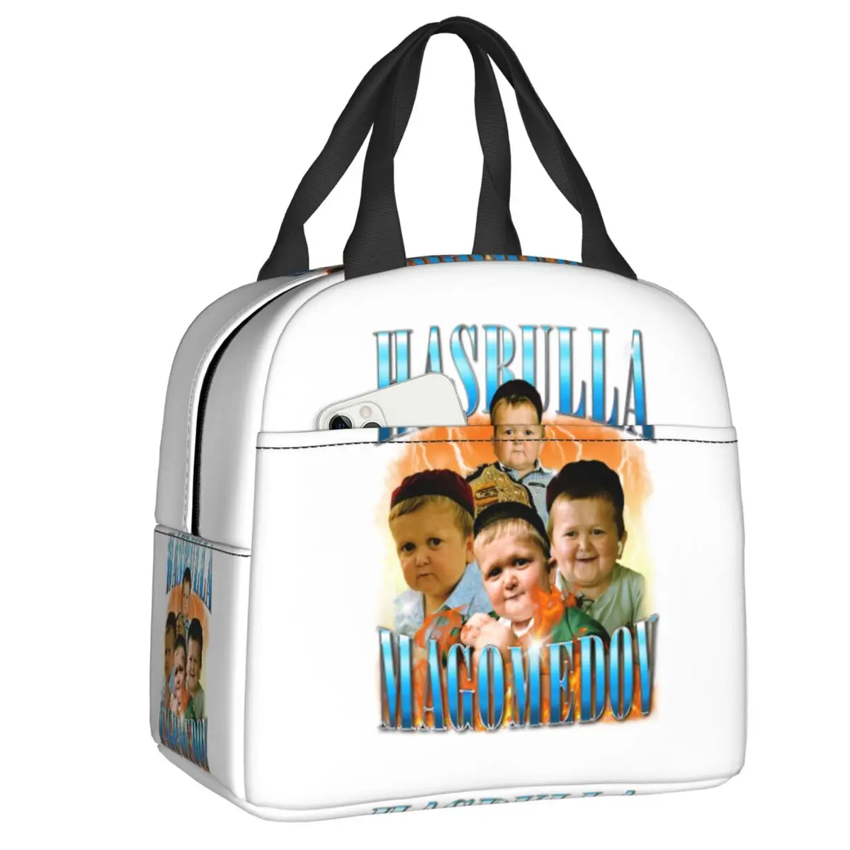 Custom Hasbulla Magomedov Insulated Lunch Bag for Women Portable Cooler Thermal Lunch Tote Kids School Children
Custom Hasbulla Magomedov Insulated Lunch Bag for Women Portable Cooler Thermal Lunch Tote Kids School Children
