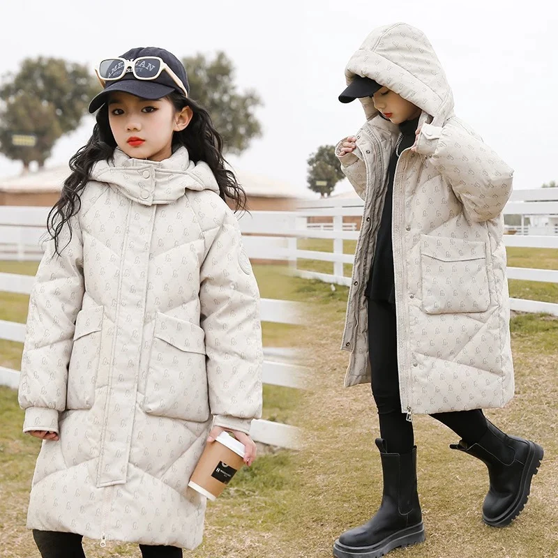 RAISE Russian Winter Down Jacket For Kid Girl Printed Hooded Thick Warm Long Teens Girl Outerwear Coat 6-14Y Kids Parkas Jackets
RAISE Russian Winter Down Jacket For Kid Girl Printed Hooded Thick Warm Long Teens Girl Outerwear Coat 6-14Y Kids Parkas Jackets