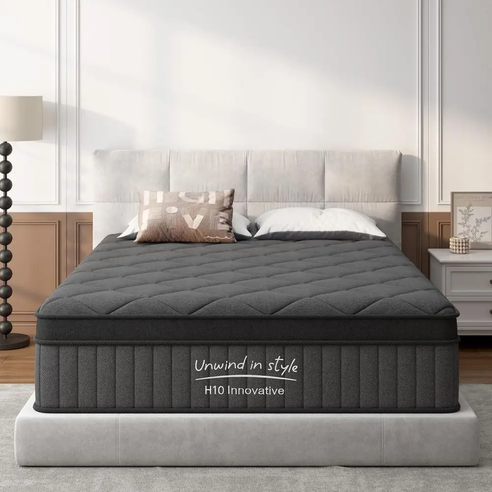 8 Inch Gel Memory Foam Euro Top Medium Firm Black Mattress
8 Inch Gel Memory Foam Euro Top Medium Firm Black Mattress