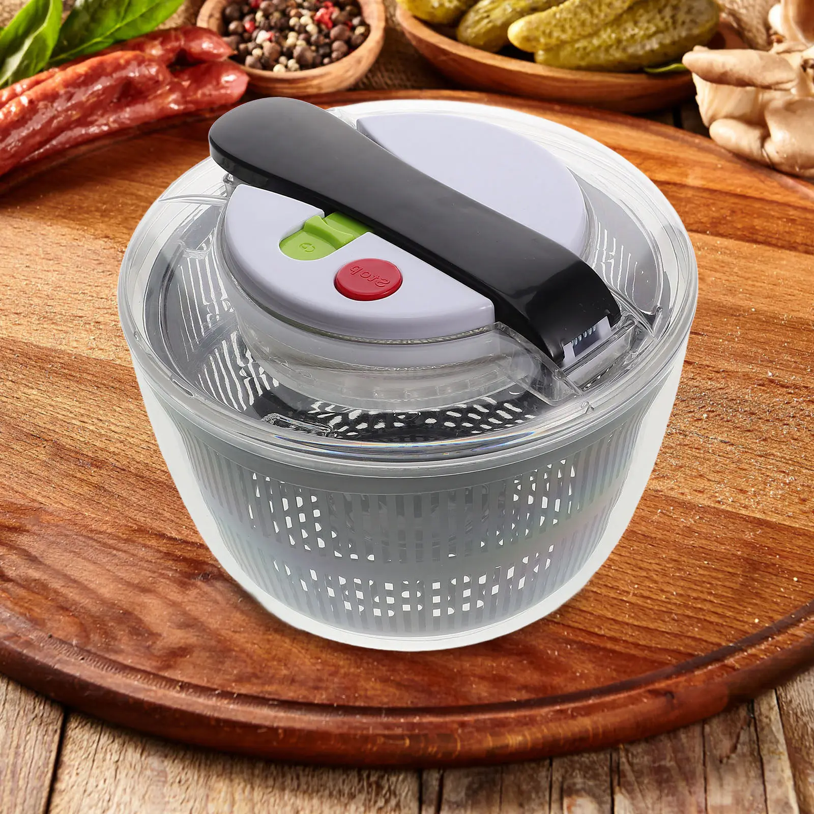 Manual Press Salad Spinner Large Capacity Vegetable Fruit Spinner White Kitchen Drainer Vegetable Basket Manual Salad Washer
Manual Press Salad Spinner Large Capacity Vegetable Fruit Spinner White Kitchen Drainer Vegetable Basket Manual Salad Washer