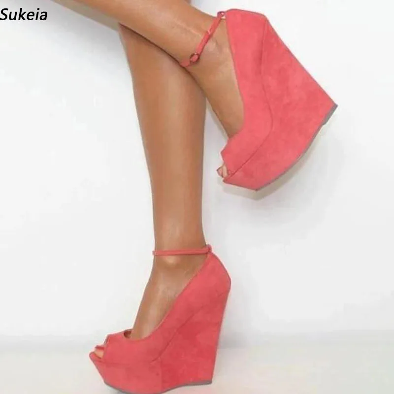 Женские туфли-лодочки на платформе, с открытым носком, размеры 5-20 
Женские туфли-лодочки на платформе, с открытым носком, размеры 5-20