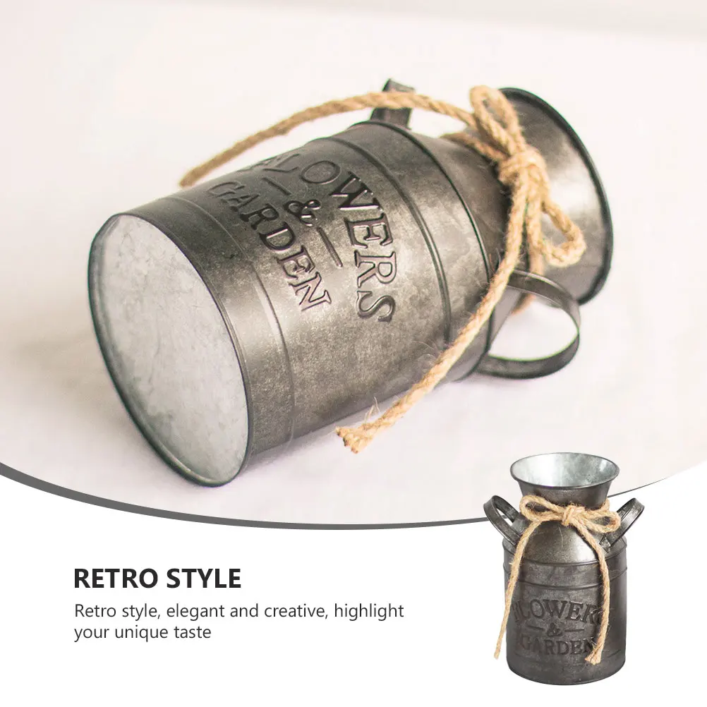 Iron Flower Vintage Containers Retro Home Decor Pots Milk Coffee Tin Storage Flower Arrangement Prop Barrel
Iron Flower Vintage Containers Retro Home Decor Pots Milk Coffee Tin Storage Flower Arrangement Prop Barrel