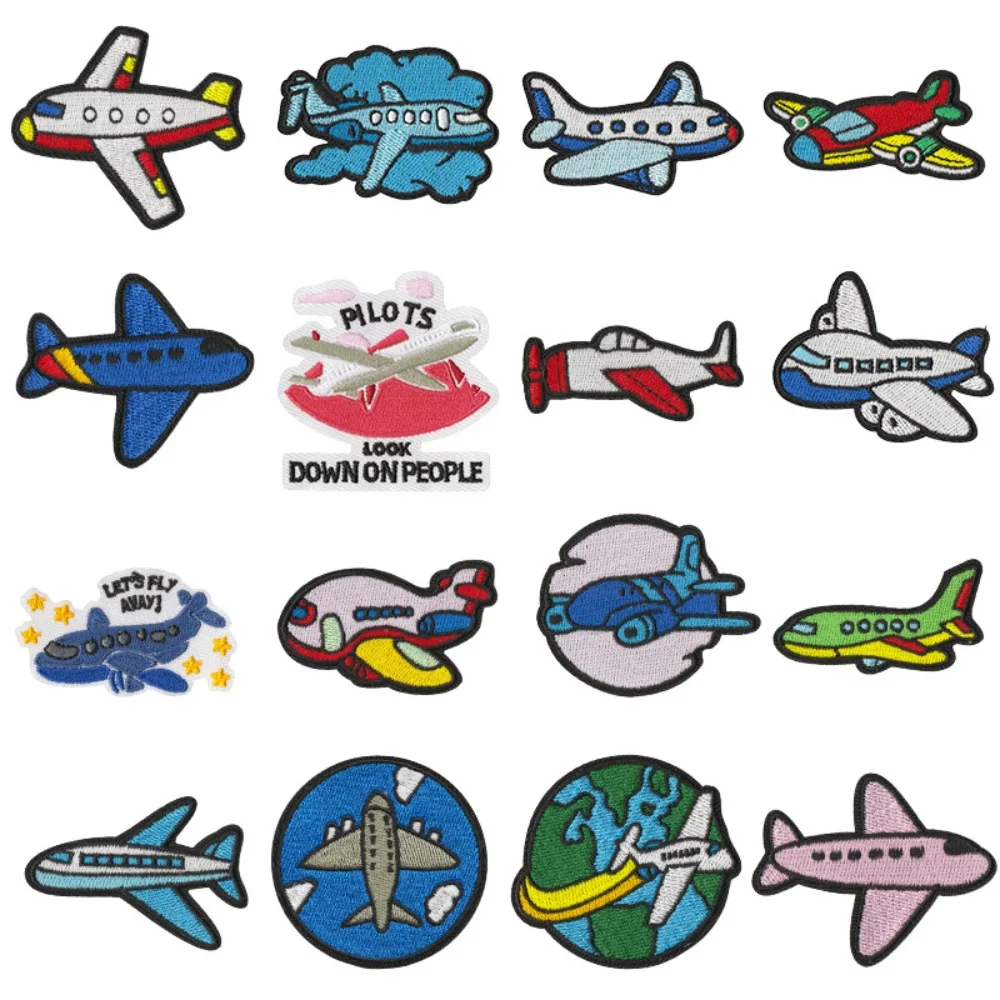 DIY Cartoon Airplane Embroidery Patch DIY T-shirt Backpack Hat Decoration Accessories Iron on Patches Sewing Appliques Stickers
DIY Cartoon Airplane Embroidery Patch DIY T-shirt Backpack Hat Decoration Accessories Iron on Patches Sewing Appliques Stickers