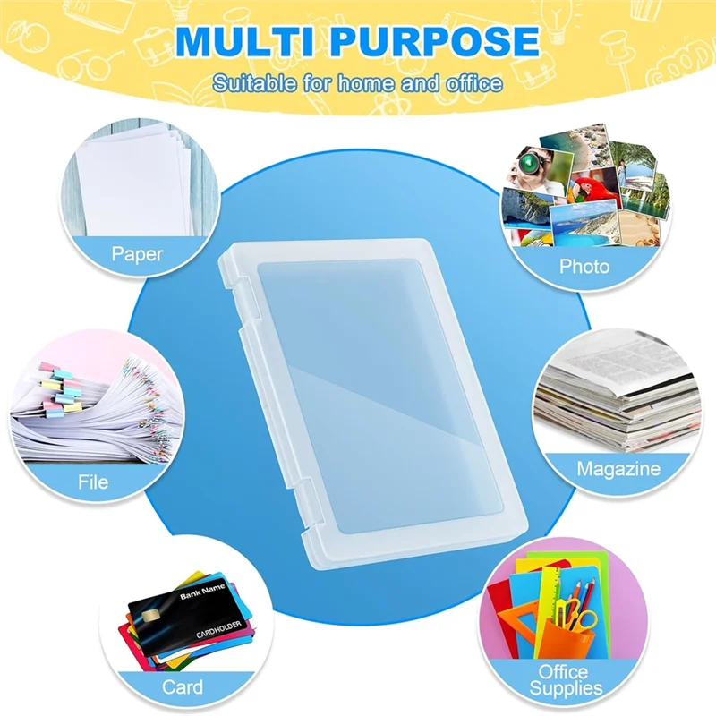 Professional 4 Pack A4 File Box Paper Storage Rack Document Protector For Magazines, Scrapbooks, Office School Supplies
Professional 4 Pack A4 File Box Paper Storage Rack Document Protector For Magazines, Scrapbooks, Office School Supplies