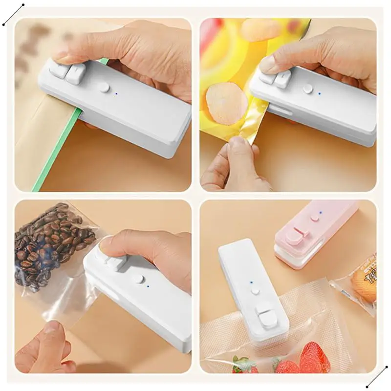 2PCS USB Rechargeable Bag Sealer Bag Sealer And Cutter Mini Sealing Machine Heat Seal Tool For Plastic Bags Snack Bags
2PCS USB Rechargeable Bag Sealer Bag Sealer And Cutter Mini Sealing Machine Heat Seal Tool For Plastic Bags Snack Bags