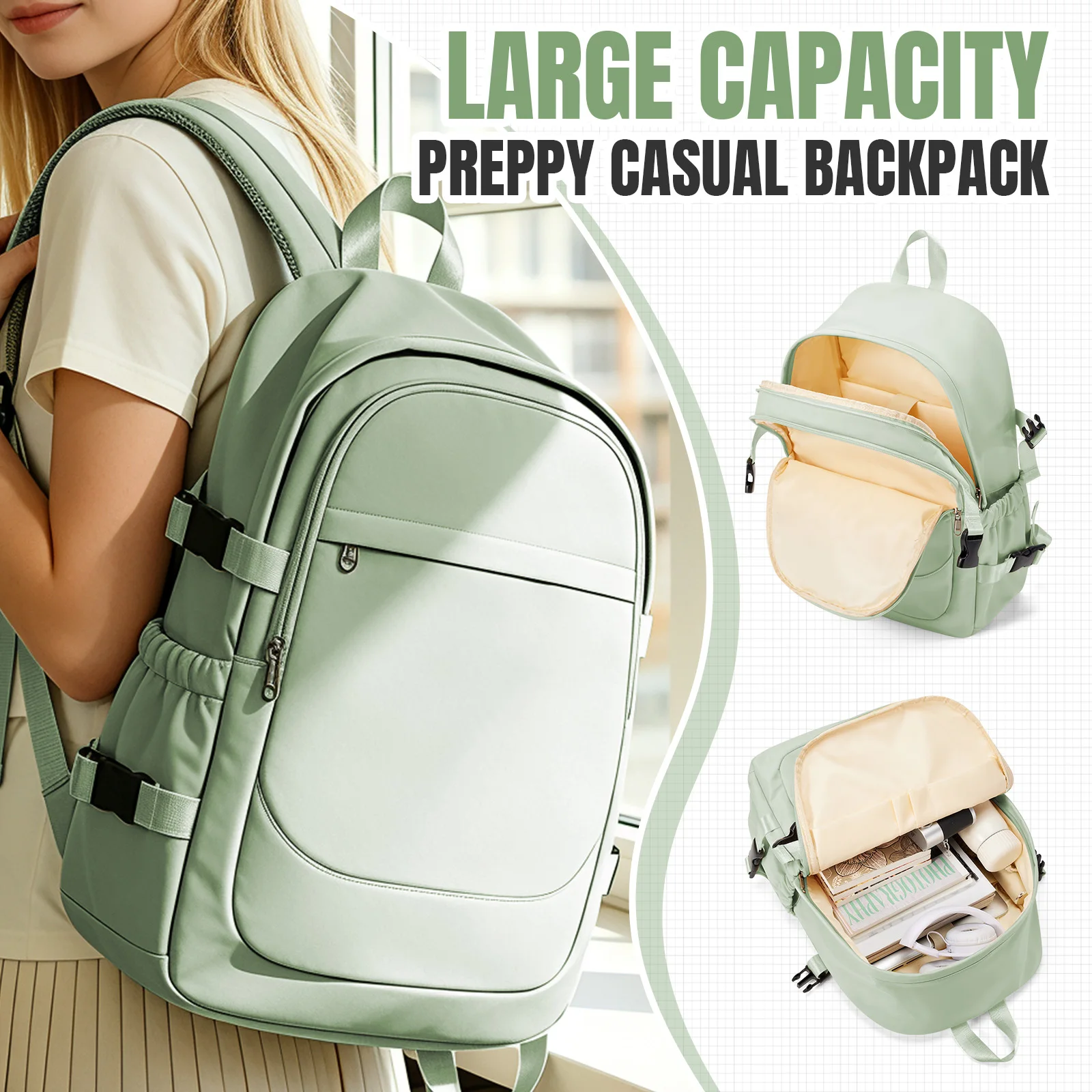 Women's Backpack, Casual Daypack Backpack, Lightweight School Backpack Waterproof Laptop Backpack, for University, Work,Travel
Women's Backpack, Casual Daypack Backpack, Lightweight School Backpack Waterproof Laptop Backpack, for University, Work,Travel
