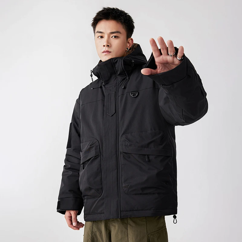 Мужская утепленная ветрозащитная куртка для активного отдыха, модная рабочая одежда, белая пуховая куртка, стильная уличная рабочая куртка, ветрозащитная пуховая куртка для мужчин
Мужская утепленная ветрозащитная куртка для активного отдыха, модная рабочая одежда, белая пуховая куртка, стильная уличная рабочая куртка, ветрозащитная пуховая куртка для мужчин