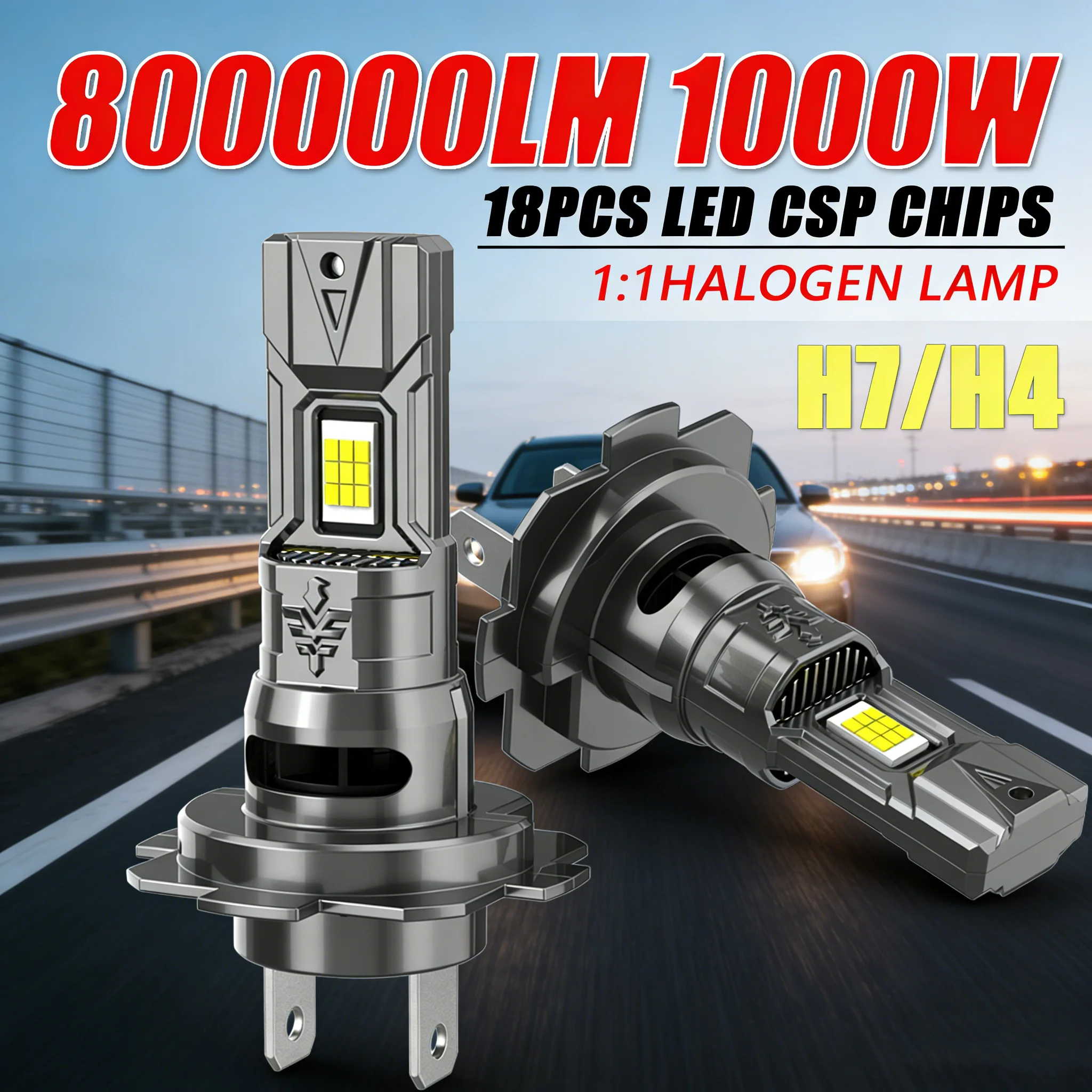 H7 H4 Led Canbus Lights 1:1 Mini Size Car Headlight With Fan 800000LM Super Bright Wireless Turbo Fog Bulb 6000K Automobile Lamp
H7 H4 Led Canbus Lights 1:1 Mini Size Car Headlight With Fan 800000LM Super Bright Wireless Turbo Fog Bulb 6000K Automobile Lamp