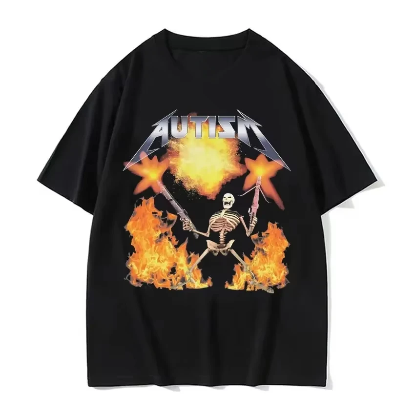 Autism Skeleton Meme T Shirt Human Men's Clothing t shirts Unisex Vintage Hip Hop Men Women Streetwear Tees Short Sleeve
Autism Skeleton Meme T Shirt Human Men's Clothing t shirts Unisex Vintage Hip Hop Men Women Streetwear Tees Short Sleeve
