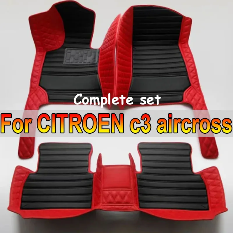 Кожаные автомобильные коврики на заказ для CITROEN c3 aircross, 2019, комплект автомобильных ковров, подушечки для ног
Кожаные автомобильные коврики на заказ для CITROEN c3 aircross, 2019, комплект автомобильных ковров, подушечки для ног