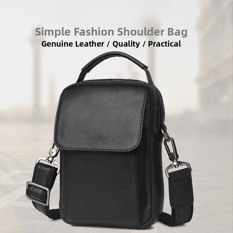 Top Layer Cowhide Leather Men's Handbag Small Size oulder Crossbody Bag Casual Sle Zipper Closure Vertical Square ape
Top Layer Cowhide Leather Men's Handbag Small Size oulder Crossbody Bag Casual Sle Zipper Closure Vertical Square ape