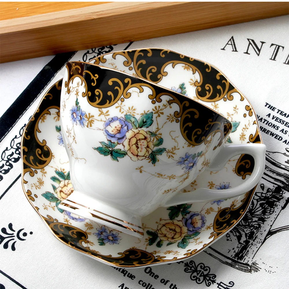 220 ML Europe Style Ceramic Bone China Coffee Set Cup and Saucer Spoon Kit Hand Painted Cuckoo Bird Flower Pattern Black Tea Mug
220 ML Europe Style Ceramic Bone China Coffee Set Cup and Saucer Spoon Kit Hand Painted Cuckoo Bird Flower Pattern Black Tea Mug