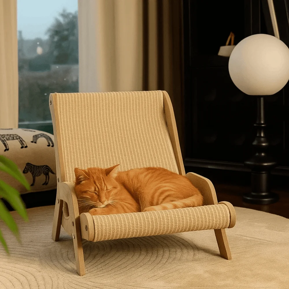 Wooden 2 in 1 Cat Sisal Chair Wear-Resistant Elevated Cat Sofa Bed Moisture-proof Breathable Cats Raised Bed
Wooden 2 in 1 Cat Sisal Chair Wear-Resistant Elevated Cat Sofa Bed Moisture-proof Breathable Cats Raised Bed