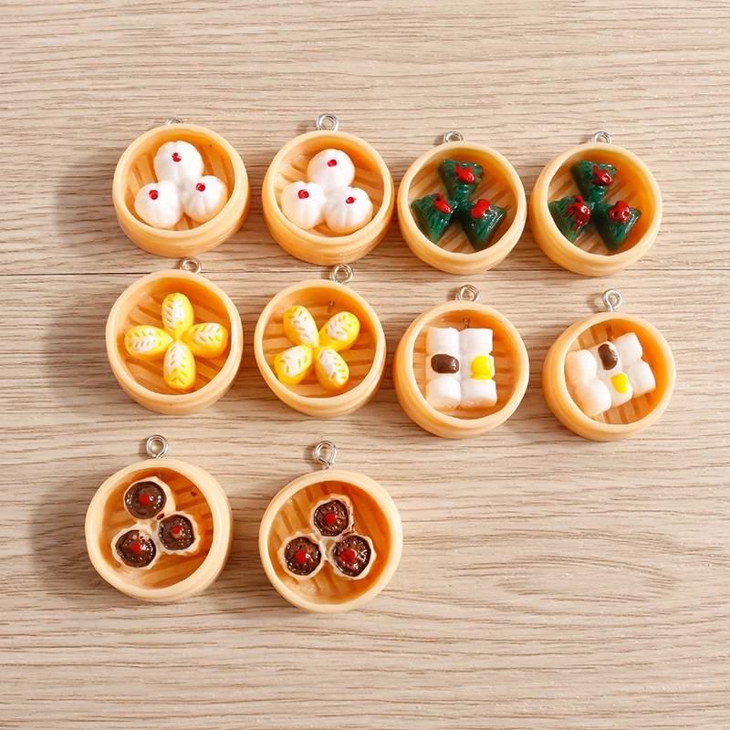 Tusember Mix 10Pcs Chinese Food Steamed Bun Bread Dumpling Mini Resin Food Pendant DIY Jewelry Making Earring Necklace Bracelet
Tusember Mix 10Pcs Chinese Food Steamed Bun Bread Dumpling Mini Resin Food Pendant DIY Jewelry Making Earring Necklace Bracelet