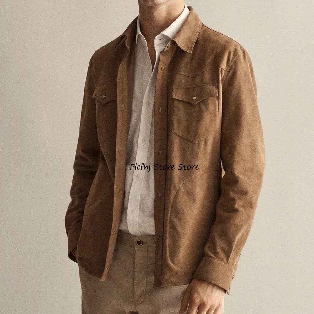 Мужские куртки высокого качества, однобортный повседневный костюм из искусственной замши, мужское социальное пальто с воротником с лацканами, модные городские пиджаки
Мужские куртки высокого качества, однобортный повседневный костюм из искусственной замши, мужское социальное пальто с воротником с лацканами, модные городские пиджаки