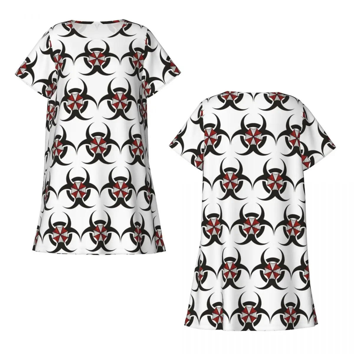 Custom Umbrellas Biohazard Countermeasure Short Sleeves Nightdress For Sleeping Women Short Sleeve Nightgowns Loose Pajama Dress
Custom Umbrellas Biohazard Countermeasure Short Sleeves Nightdress For Sleeping Women Short Sleeve Nightgowns Loose Pajama Dress