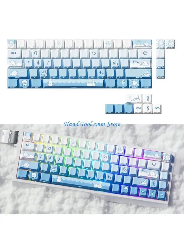 H37F For Mechanical Keyboards 74 PBT Keycaps Snow Seal Theme Side Printed Backlit
H37F For Mechanical Keyboards 74 PBT Keycaps Snow Seal Theme Side Printed Backlit