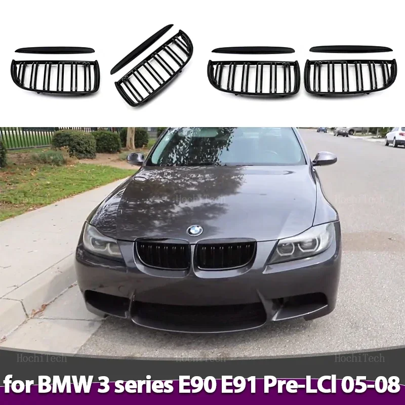 Поп 2 шт. автомобильный стиль глянцевый черный передний решетка с двойной планкой для BMW E90 E91 3 серии 2005-2012 320i 325i 330i Замена
Поп 2 шт. автомобильный стиль глянцевый черный передний решетка с двойной планкой для BMW E90 E91 3 серии 2005-2012 320i 325i 330i Замена