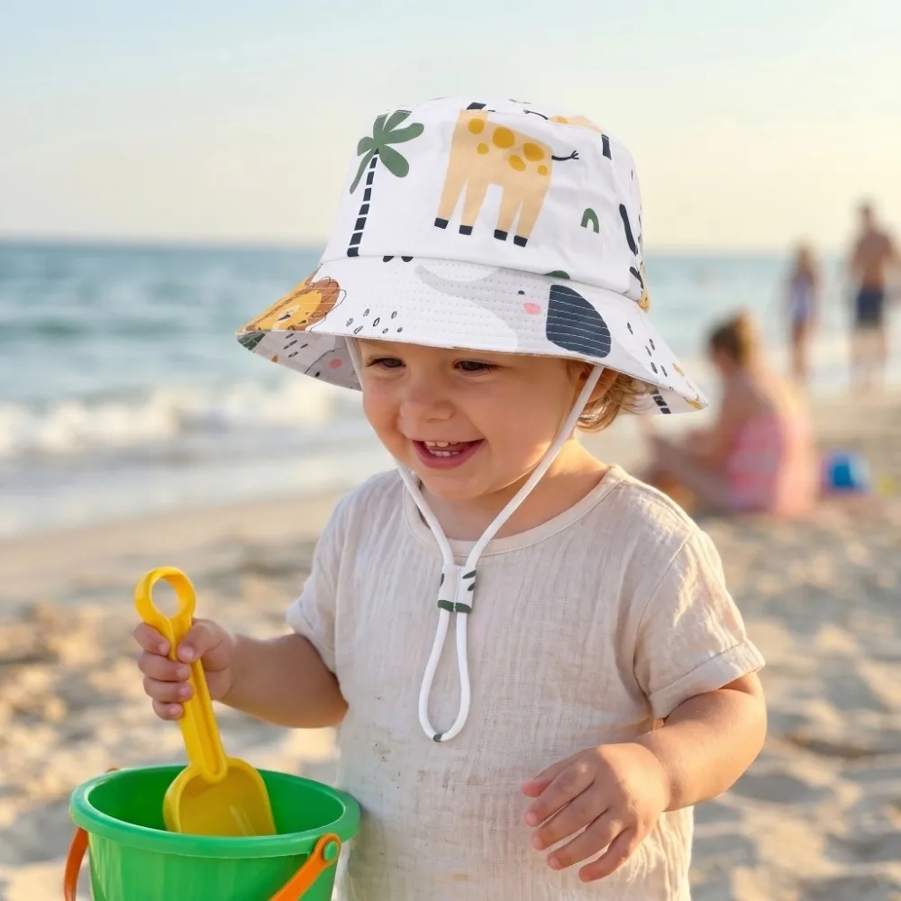 Cute Cartoon Design Baby Sun Bonnet Breathable UV Protection Bucket Fisherman Hat Adjustable Lightweight Panama Hat Unisex
Cute Cartoon Design Baby Sun Bonnet Breathable UV Protection Bucket Fisherman Hat Adjustable Lightweight Panama Hat Unisex
