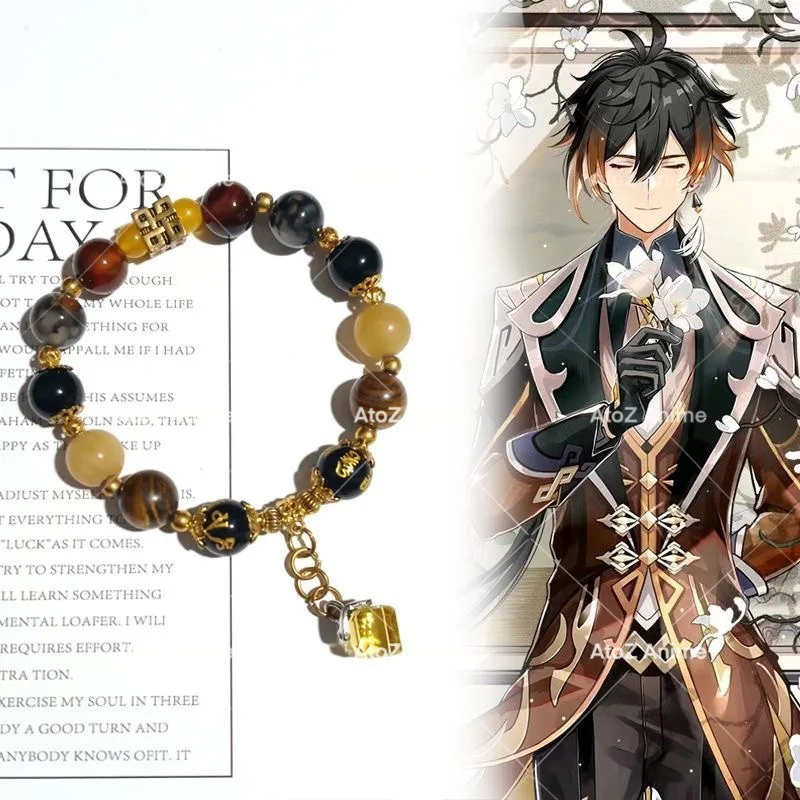 Genshin Impact Zhongli Cosplay Bracelets Handmade Unisex Beads Anime Game Fashion Jewelry Accessories Gifts Free Shipping Item
Genshin Impact Zhongli Cosplay Bracelets Handmade Unisex Beads Anime Game Fashion Jewelry Accessories Gifts Free Shipping Item