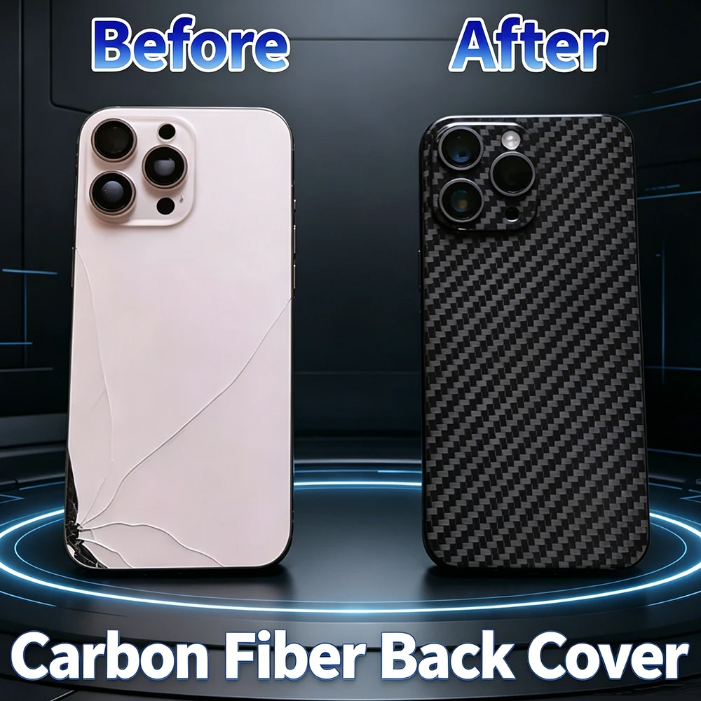 Big Hole Carbon Fiber Back Cover Replacement for iPhone 11 12 13 14 15 Pro Max Xs SE2 Lightweight Rear Panel DIY With Toolkit
Big Hole Carbon Fiber Back Cover Replacement for iPhone 11 12 13 14 15 Pro Max Xs SE2 Lightweight Rear Panel DIY With Toolkit