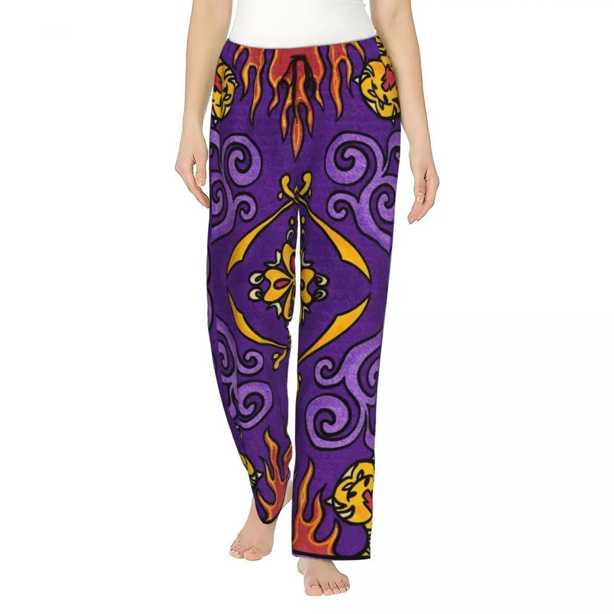 Custom Aladdin Magic Carpet Pajama Pants Sleepwear Womens Elastic Waistband Sleep Lounge Bottoms with Pockets
Custom Aladdin Magic Carpet Pajama Pants Sleepwear Womens Elastic Waistband Sleep Lounge Bottoms with Pockets