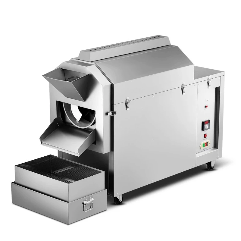 Automatic drum frying machine, commercial electric heating small machine
Automatic drum frying machine, commercial electric heating small machine