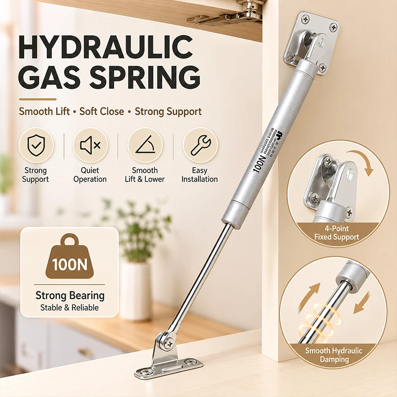 Hydraulic Pneumatic Lift Support Rod Gas Strut Spring for Cupboard Cabinet Flip Door Wardrobe Tatami Bed Furniture Hardware
Hydraulic Pneumatic Lift Support Rod Gas Strut Spring for Cupboard Cabinet Flip Door Wardrobe Tatami Bed Furniture Hardware