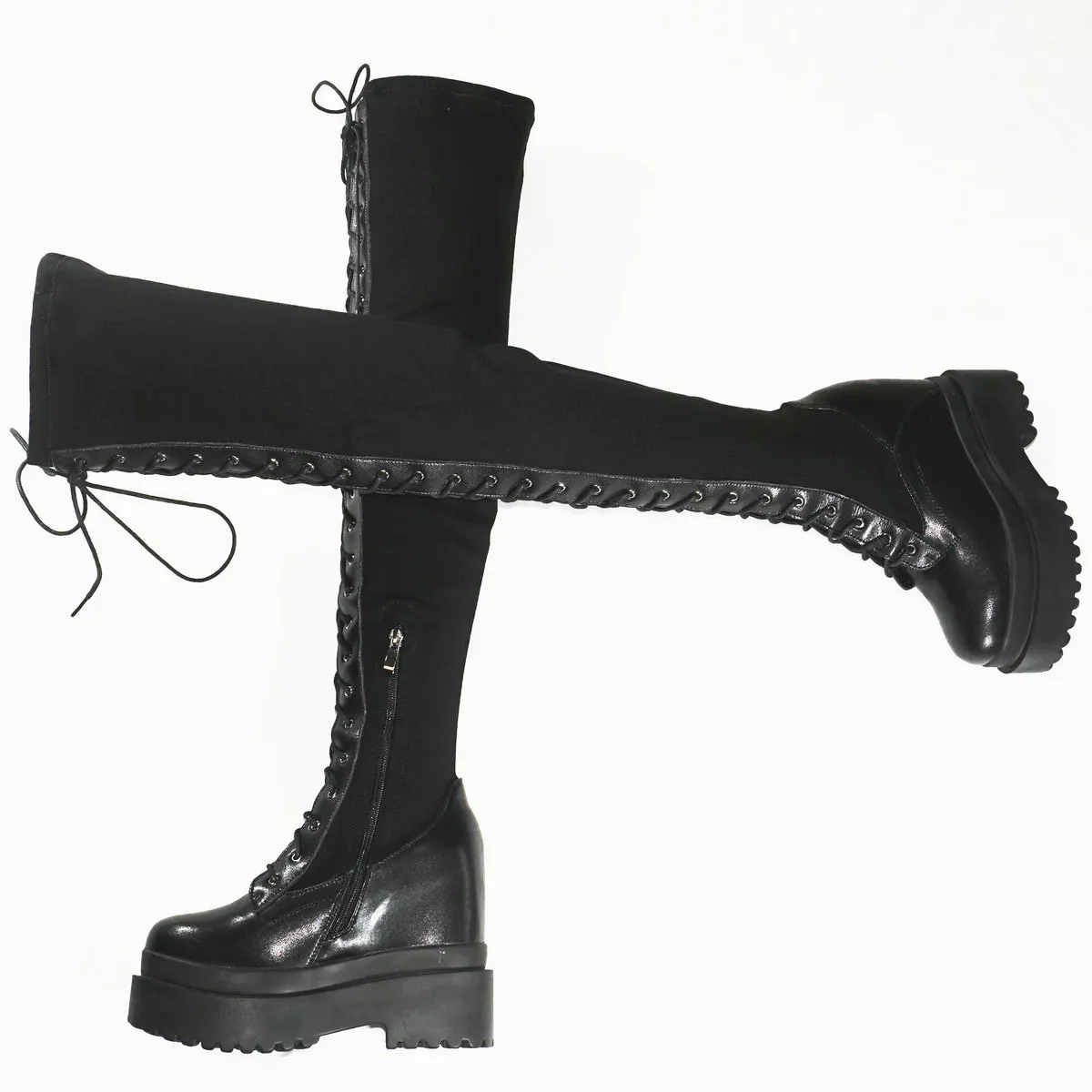 Winter Pumps Shoes Women Genuine Leather Wedges Over The Knee Snow Boots Female Stretch Fabric Round Toe Fashion Sneakers Shoes
Winter Pumps Shoes Women Genuine Leather Wedges Over The Knee Snow Boots Female Stretch Fabric Round Toe Fashion Sneakers Shoes