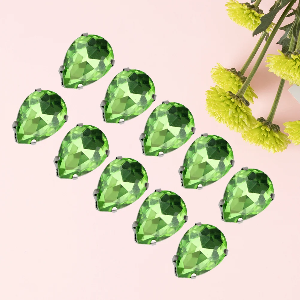50Pcs Light Green Water Drop Rhinestones Crystal Claw Glass for Garment Shoe Bag Decor 18x25mm Crystal Claw Glass Rhinestones
50Pcs Light Green Water Drop Rhinestones Crystal Claw Glass for Garment Shoe Bag Decor 18x25mm Crystal Claw Glass Rhinestones