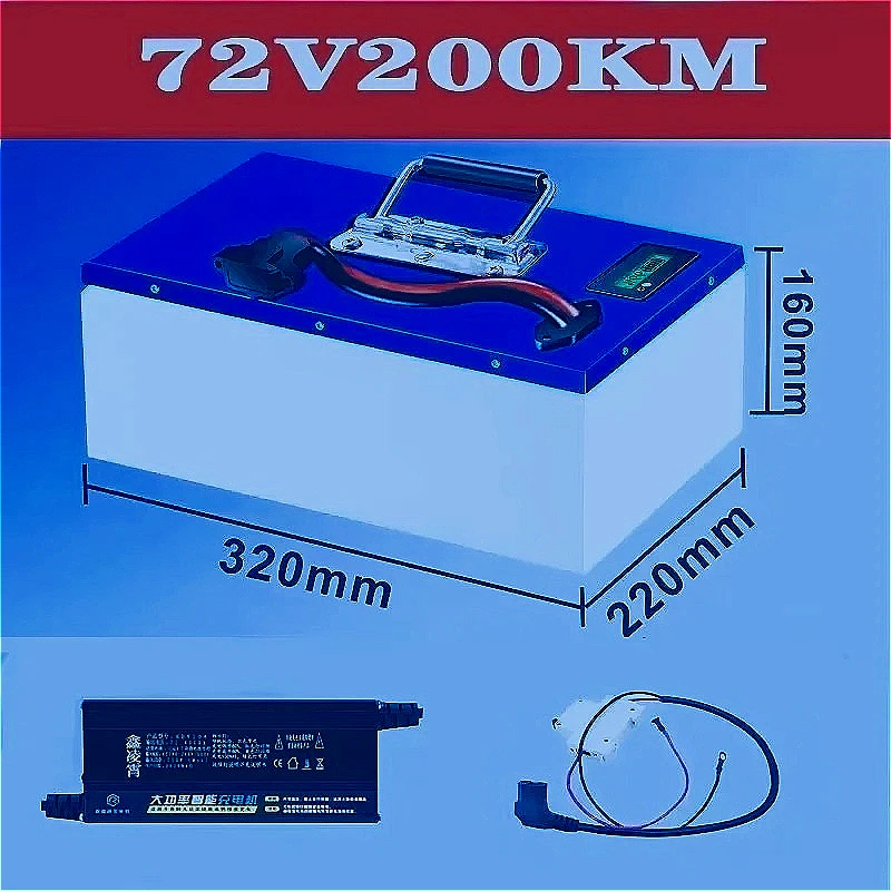 72V Triple Lithium Battery - 200KM Long Range, High Capacity for Electric Motorcycle & Tricycle
72V Triple Lithium Battery - 200KM Long Range, High Capacity for Electric Motorcycle & Tricycle