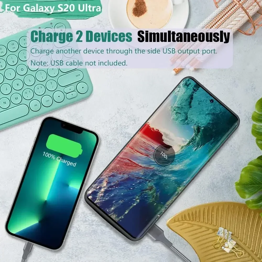 JayoWade 10000mAh Battery Charger Case for Samsung Galaxy S20 Ultra S20 FE S21 Plus S21 FE Powerbank S21 Phone Cover Charging
JayoWade 10000mAh Battery Charger Case for Samsung Galaxy S20 Ultra S20 FE S21 Plus S21 FE Powerbank S21 Phone Cover Charging